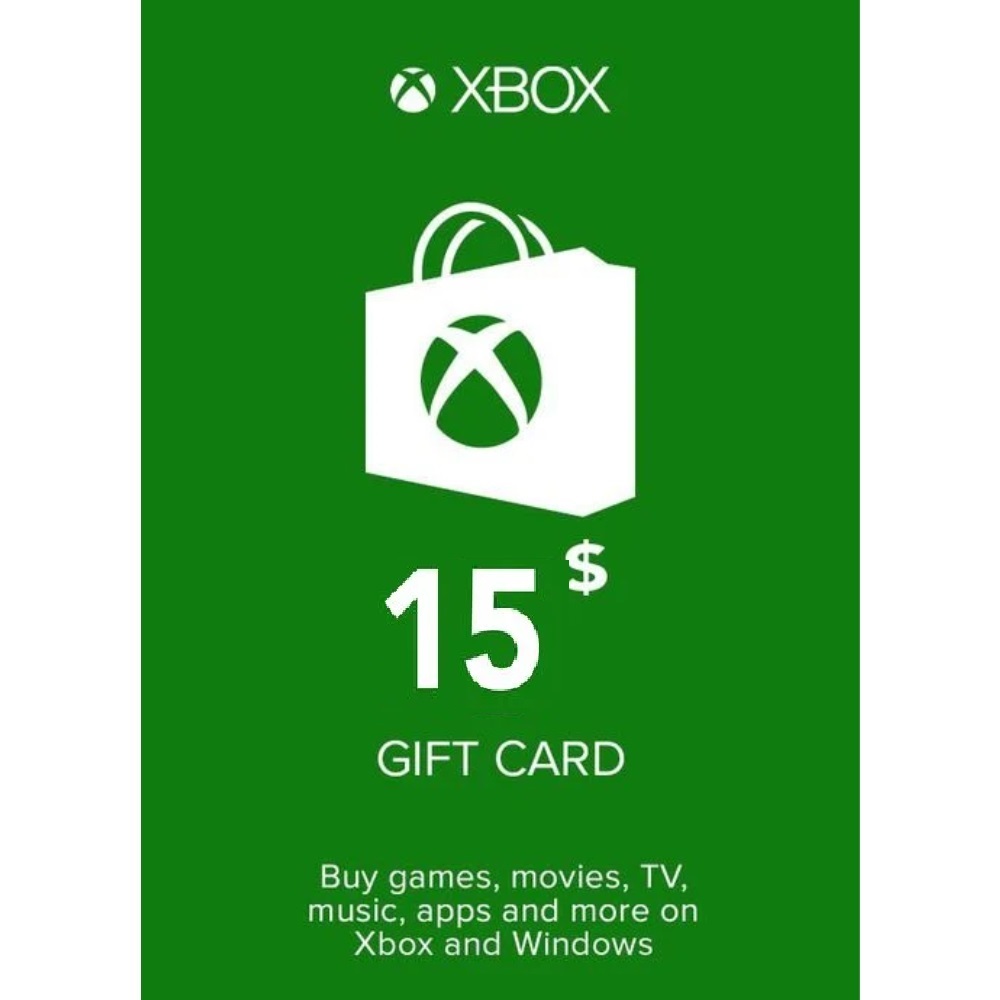 گیفت کارت 15 دلاری ایکس باکس